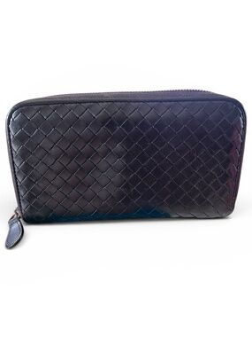 Bottega Veneta Intrecciato Zip-Around Wallet